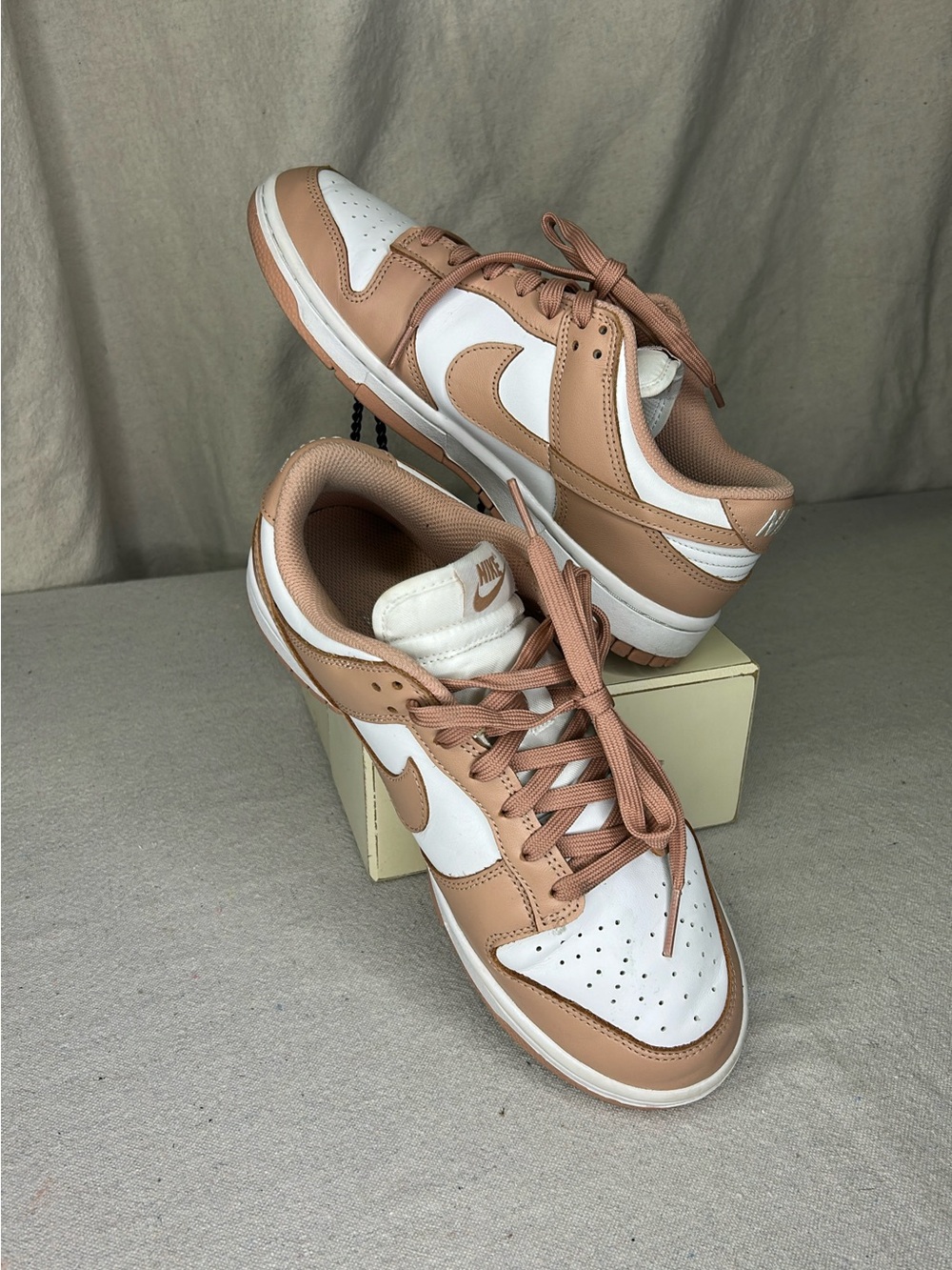 Nike Women’s Dunk Low Rose Whisper Sneakers. Gently Worn. No Box Available